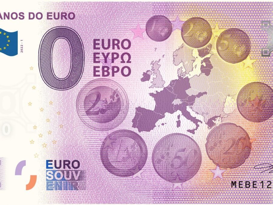 Nota Euro Souvenir - 20 Anos Euro