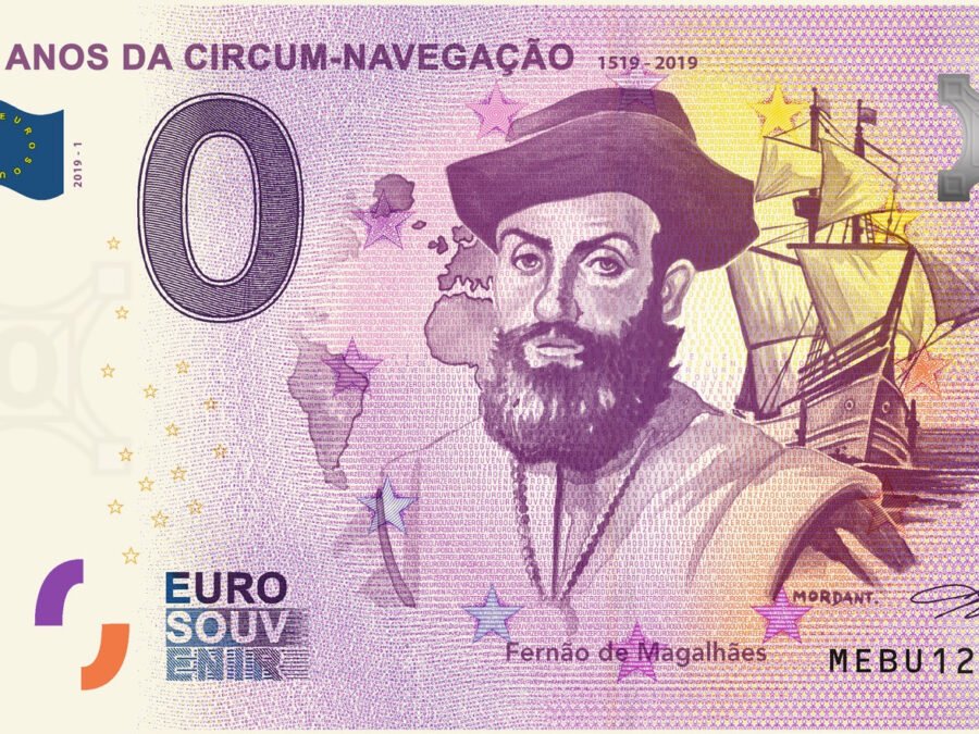 Nota Euro Souvenir - 500 Anos da Circum-navegação