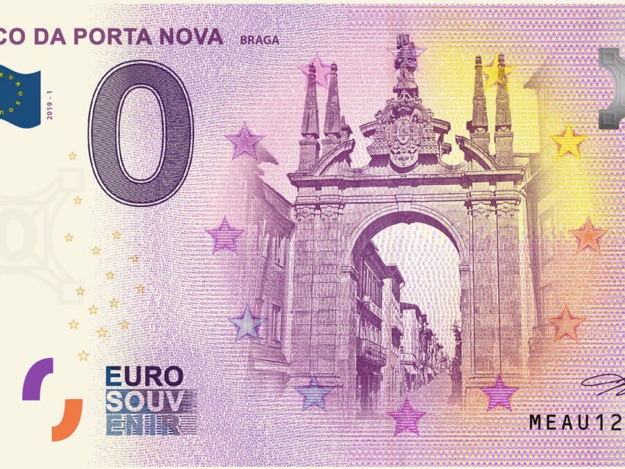 Nota Euro Souvenir - Arco da Porta Nova