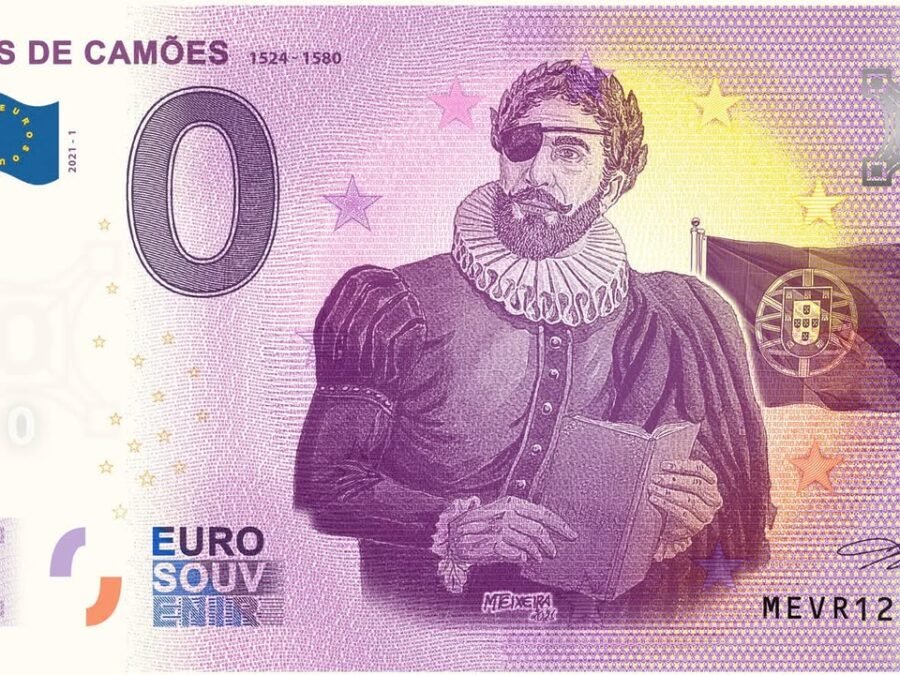 Nota Euro Souvenir - Luís de Camões