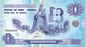 Nota que celebra as Festas do Bodo de Pombal.