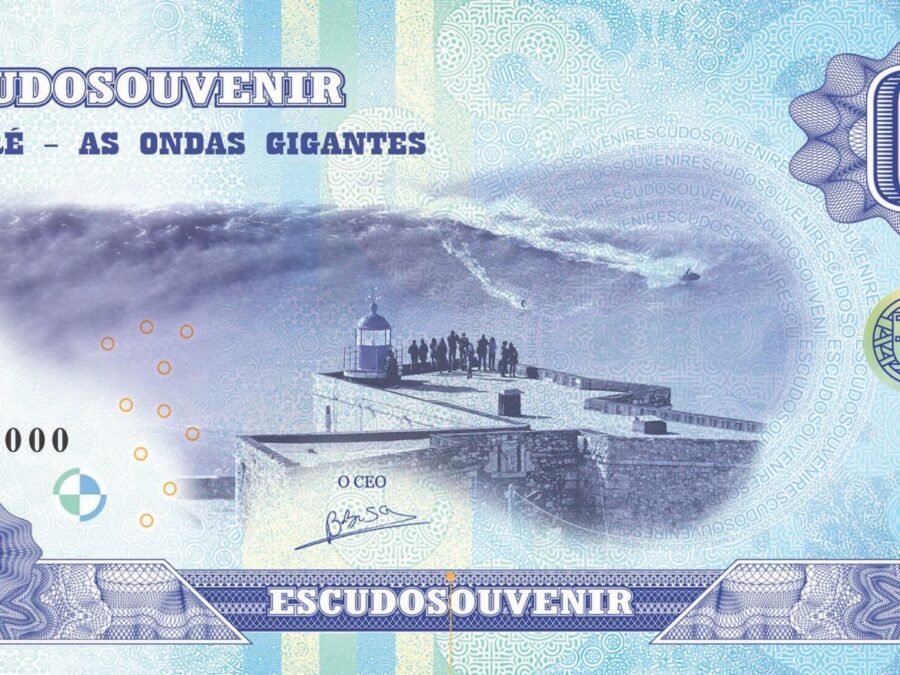 Nazaré retratada numa nota Escudo Souvenir