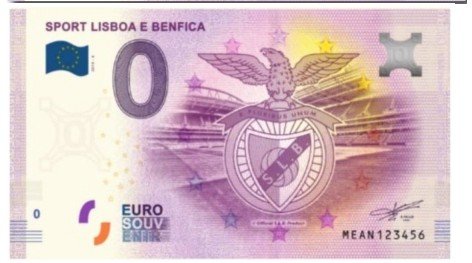 Nota Eurosouvenir - Sport Lisboa e Benfica