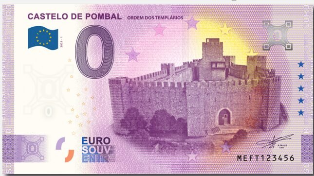 Nota Euro Souvenir - Castelo de Pombal