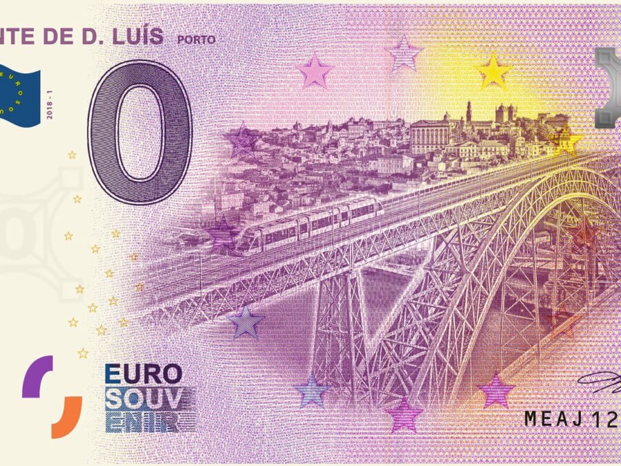 Nota Euro Souvenir - Ponte D. Luís