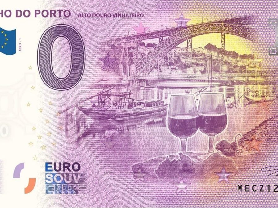 Nota Euro Souvenir - Vinho do Porto