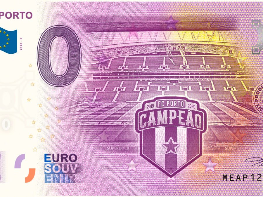 Nota Euro Souvenir FCP - Campeões 2020