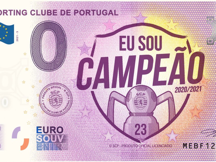 Nota Euro Souvenir SCP - Sou Campeão!