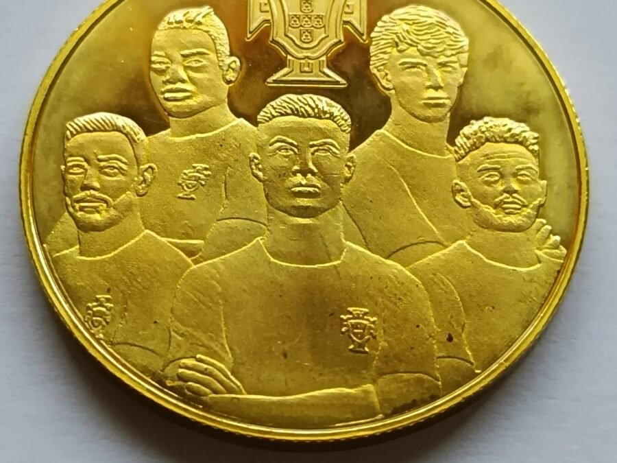 Medalha - FPF Licenciada (Cristiano Ronaldo, Rafael Leão, Bruno Fernandes, João Felix e Gonçalo Ramos)